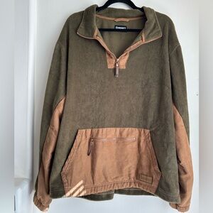 Hooey Western Olive and Tan Pullover Sweatshirt